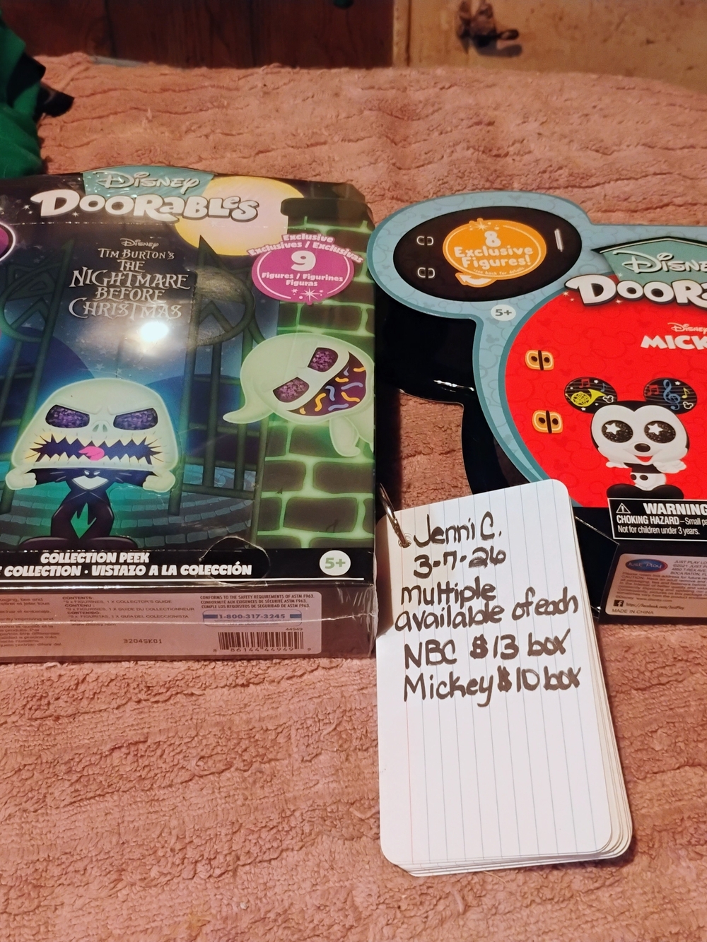 Disney Doorables The Nightmare Before Christmas Pack - Teal, Black & Purple